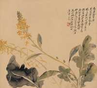 吴熙载 庚申（1860年）作 菜花图 片